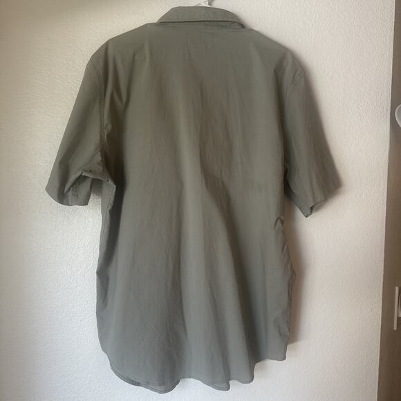 Filson Garment Seattle Button-up Short Sleeve Shirt Grey Large - Picture 4 of 5